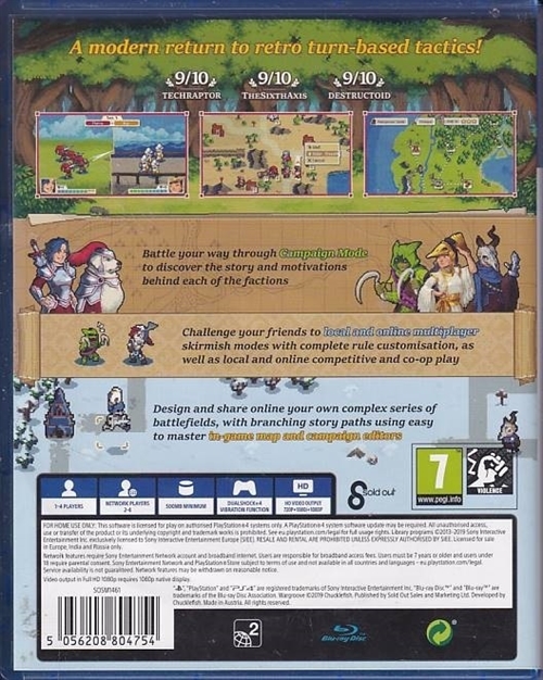 Wargroove Deluxe Edition - PS4 (A Grade) (Genbrug)